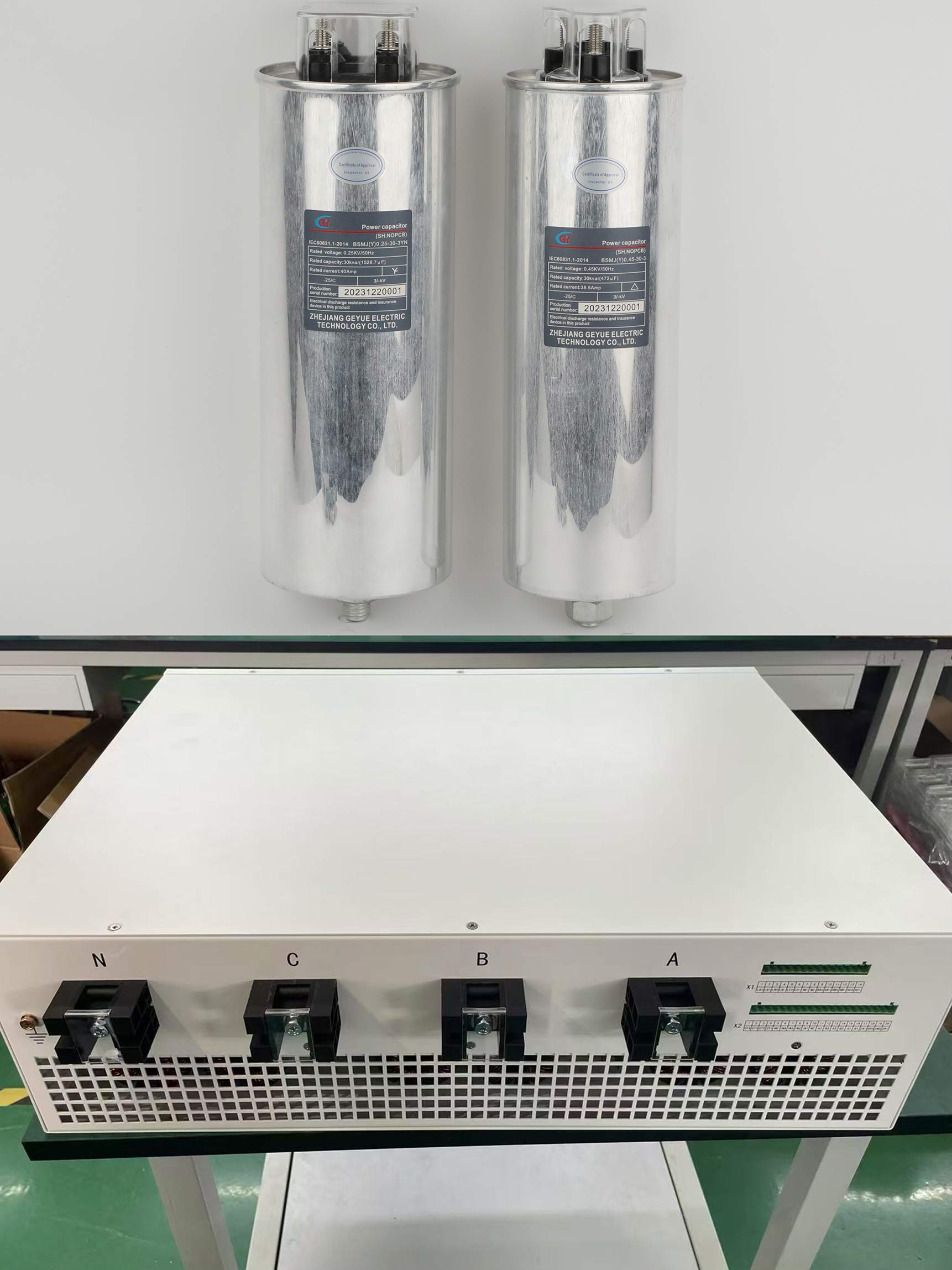 Kunnen actieve filters en passieve condensatorbanken samenwerken in een hybride systeem, en wat zijn de voordelen?